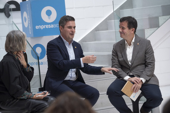 Pili Kaltzada, Mikel Jauregi eta Mikel Irujo Noaingo CEIN.