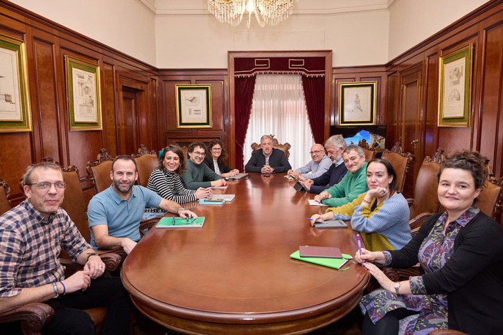 Equipo de Gobierno del Ayuntamiento de Iruñea, en una imagen de archivo.