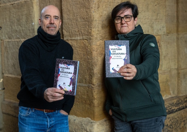 Dani Fano eta Amagoia Gurrutxaga, gaur Donostian.