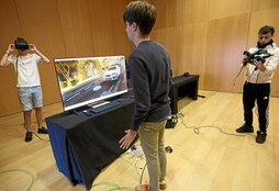 Ikasleek errealitate birtuala bezalako arloak lantzeko aukera izan zuten.