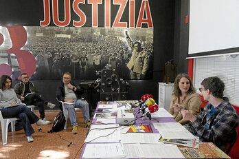 Martxoaren 3ko Oroimen Zentroa eraikitzeko lanen inguruko agerraldi bat.