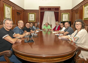 Equipo de Gobierno del Ayuntamiento de Iruñea, en una imagen de archivo.