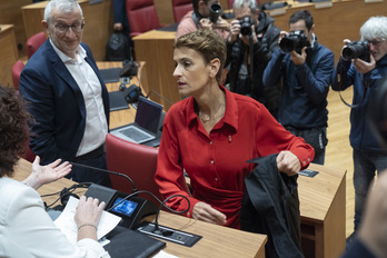 Chivite y el vicepresidente Taberna, encargado de las transferencias.