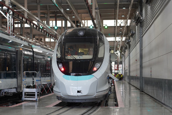 Imagen de archivo de empresa CAF, en Beasain. 