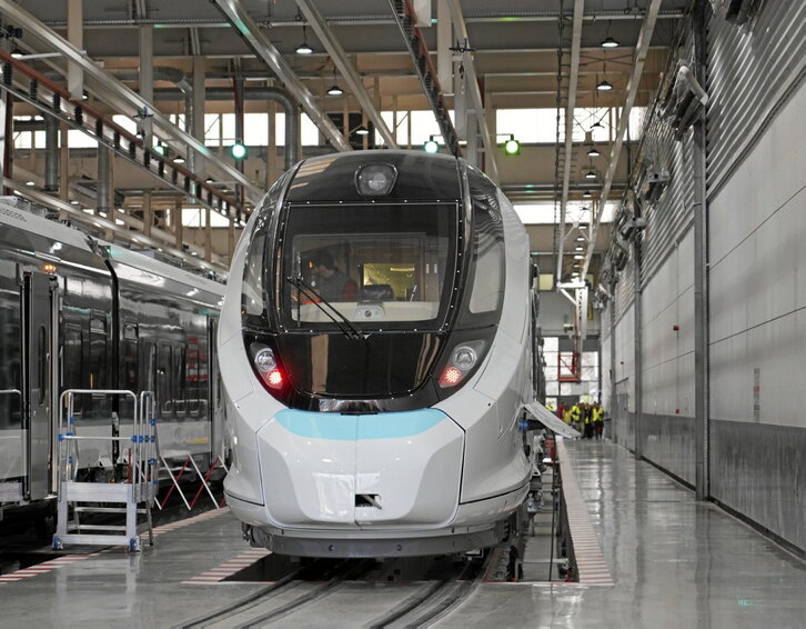 Imagen de archivo de empresa CAF, en Beasain.