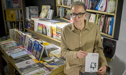 Harkaitz Cano, atzo, Donostiako Kaxildan.