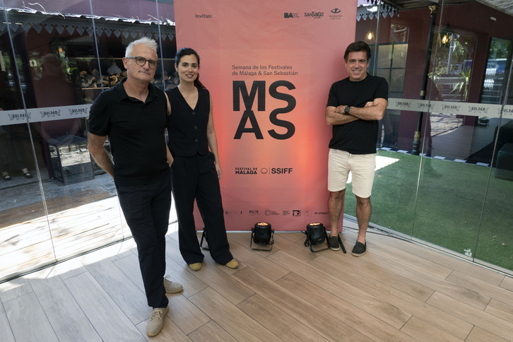  Asier Altuna, Loreto Mauleón, Koldo Zuazua MASS zikloaren aurkezpenean