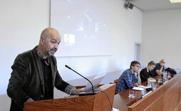 Igor Calzada Ikerbasque fundazioko ikertzailea, Emergent Sovereignties nazioarteko kongresuan.