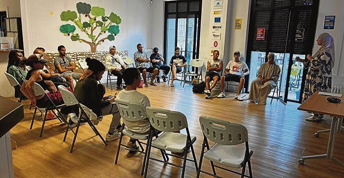 Una de las charlas impartidas en el marco de las jornadas de la Escuela de Empoderamiento Antirracista de Bilbo. Escuela de Empoderamiento Antirracista