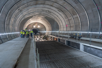Erdialdea-Kontxa geltokiko eraikuntza lanak amaierako fasean sartu dira.