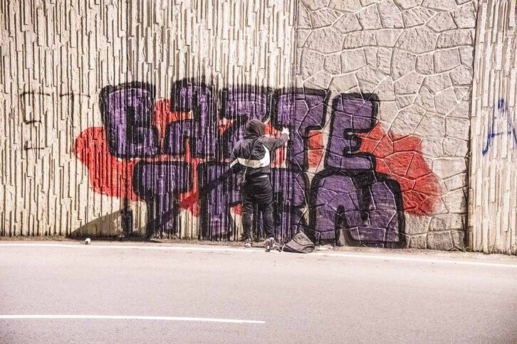 Abadiñon egindako grafitia.