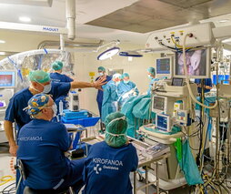 Imagen de archivo de un quirofano de Osakidetza.