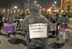 Azaroak 25eko Donostiako manifestazioa.