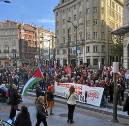 Concentración celebrada en Bilbo.