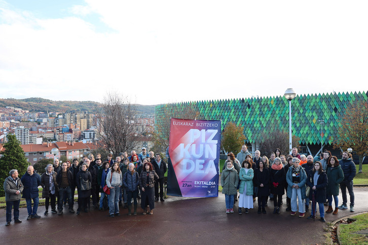 Kontseiluak Bilboko Miribilla parkean egindako agerraldia.