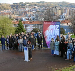 Kontseiluak Bilboko Miribilla parkean egindako agerraldia.