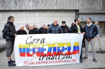 Askapenak antolatutako Venezuelaren aldeko kontzentrazio baten artxiboko argazkia.