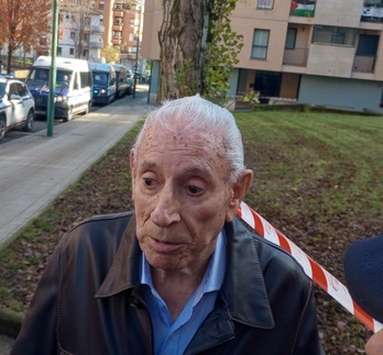 Imagen de Emilio Aperribay, superviviente del bombardeo.