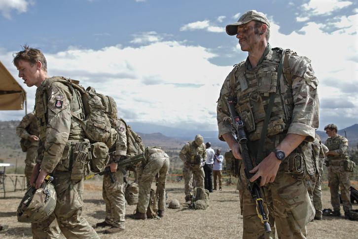 Soldados británicos en maniobras en Kenia, una práctica continua desde 1964.