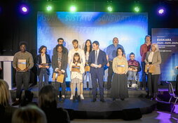 Euskararen Eguneko ekitaldia Ajuria Enean, «Euskara zugan, nigan, gugan» lelopean.