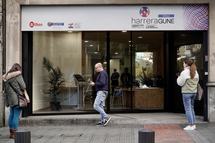 Oficina de Harreragune, en el centro de Bilbo.