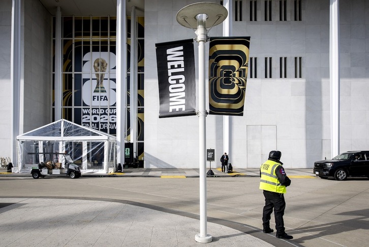 El The Kennedy Center, este jueves antes del sorteo del Mundial 2026.