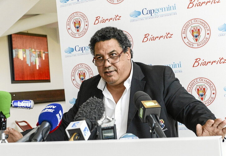 Serge Blanco, en su época al frente del Biarritz Olympique.