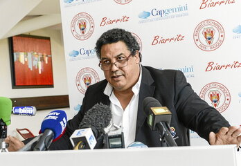 Serge Blanco, en su época al frente del Biarritz Olympique.