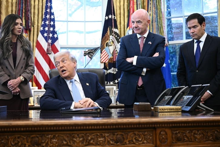 Donald Trump y Gianni Infantino, en noviembre en la Casa Blanca.