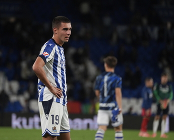 Jon Karrikaburu, en uno de los partidos que ha jugado en lo que va de curso.