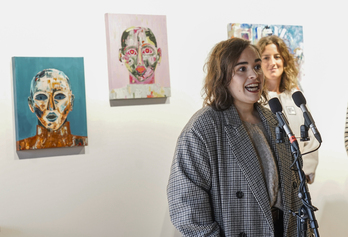 Irati Bazeta, bere lanekin.