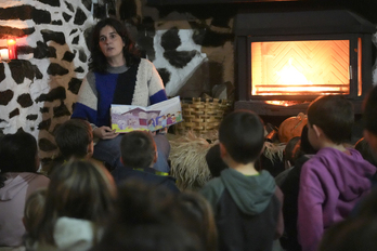 Ipuin-liburuaren aurkezpena, Leitzan.