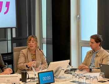 Goizane Alvarez foru diputatuak Eskola Kirolaren inguruko balorazioa egin zuen.