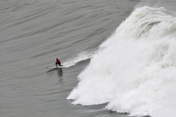 Se han podido ver olas de hasta 5 metros
