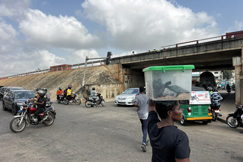Normalidad este domingo en las calles de Benín.