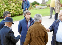Andueza, en la reciente presentación del libro de las memorias de Jesús Eguiguren.