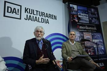 William Douglas eta Jon Bilbao, «Amerikanuak» liburuari buruz hizketan.