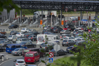 Imagen de archivo del peaje de Biriatu. 