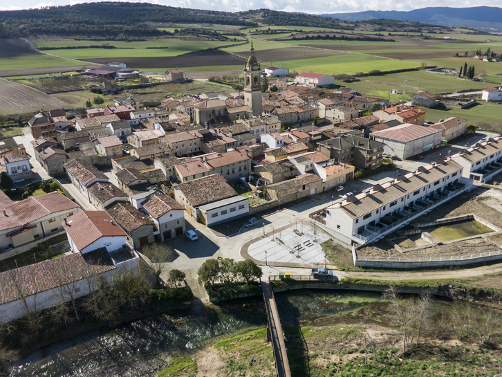 Vista de Berantevilla, en el sur de Araba.