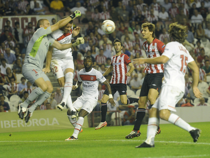 Athletic y PSG se vieron las caras en San Mamés –única vez hasta el momento– a finales de septiembre de 2011 en un encuentro de Europa League que finalizó 2-0.