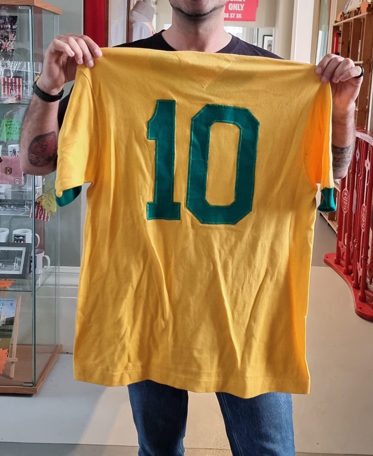 Camiseta que utilizó Pelé en el Mundial de 1970.