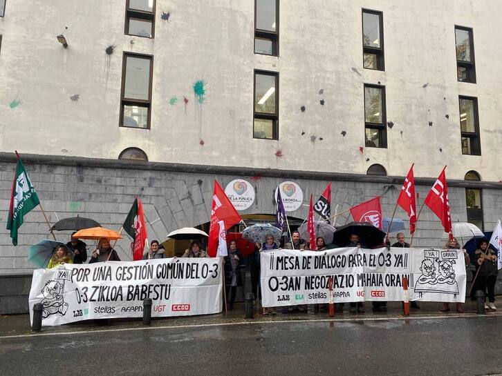 Sindikatuek asteazken honetan egindako elkarretaratzea.
