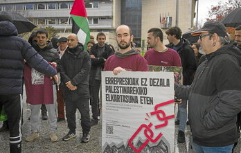 Donostian atzo egindako agerraldia.