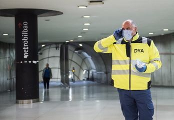 Fernando Izagirre, en una imagen de abril de 2020, durante el transcurso de la epidemia de coronavirus.