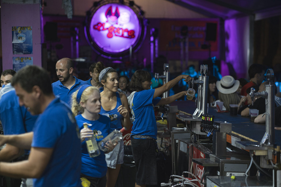 Algara konpartsaren txosna, 2025eko Aste Nagusian.