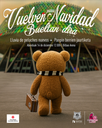 Bilbao Basket anuncia la séptima edición de la lluvia de peluches, al descanso del duelo del domingo ante Lleida.