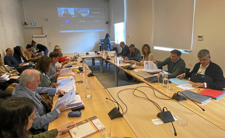 Asamblea General de Euskararen Erakunde Publikoa, celebrada ayer en Baiona.