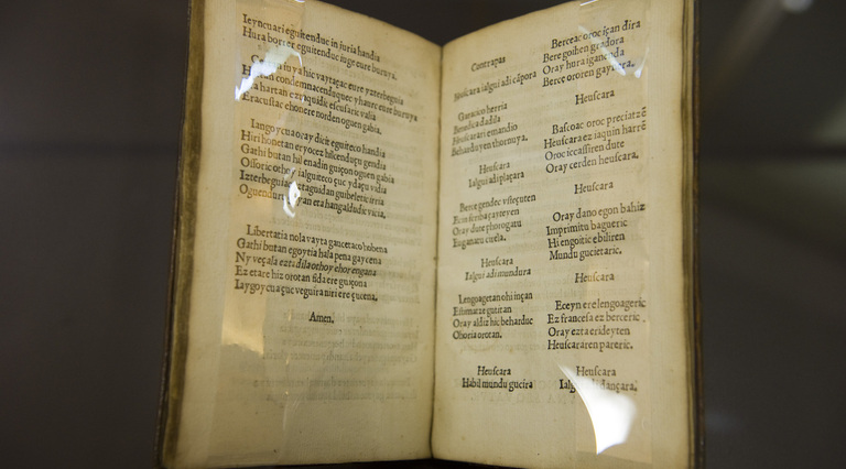 ‘Linguae Vasconum primitiae’, protagonista Baionan.