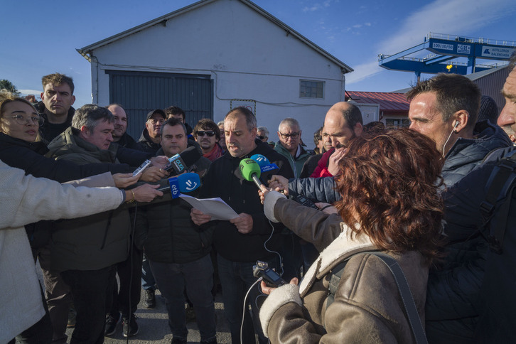 Zumaian Balenciaga ontziolako langileen agerraldian, Imanol Beloki