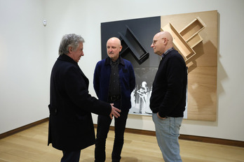 De izquierda a derecha, Darío Urzay, Pello Irazu y Txomin Badiola.